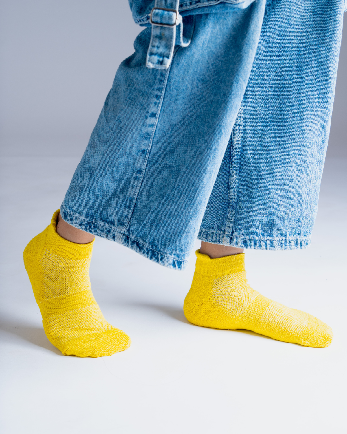 Bamboo Ankle Yellow Socks