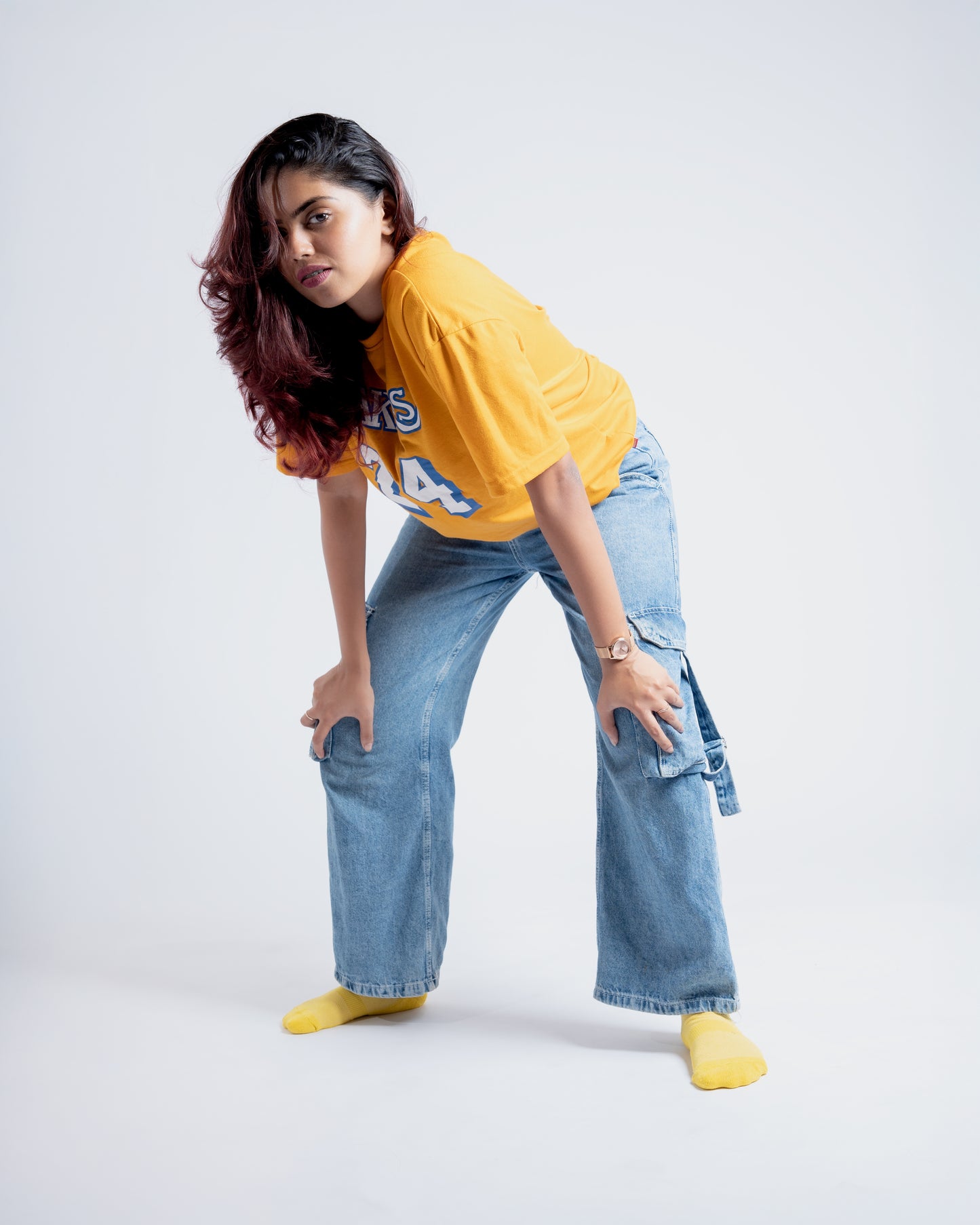 Bamboo Ankle Yellow Socks