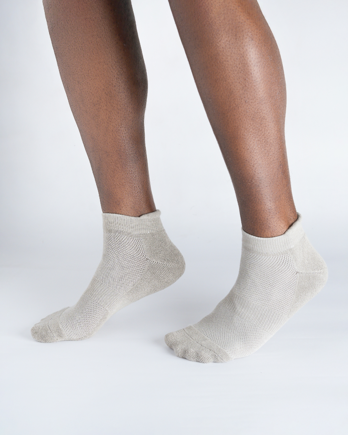 Bamboo Ankle White Socks