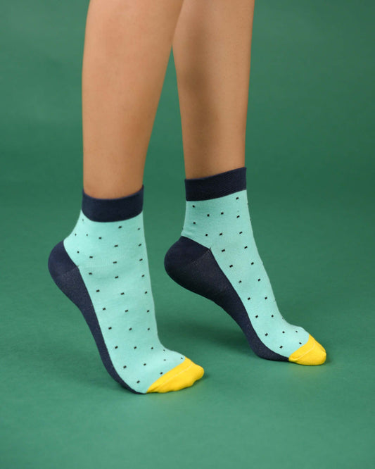 Polka Dots Blue Socks