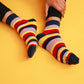 Earthy Red Stripe Socks