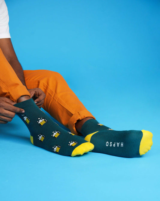 Chug Chug Chug Green Socks