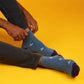 Shutterbug Blue Socks