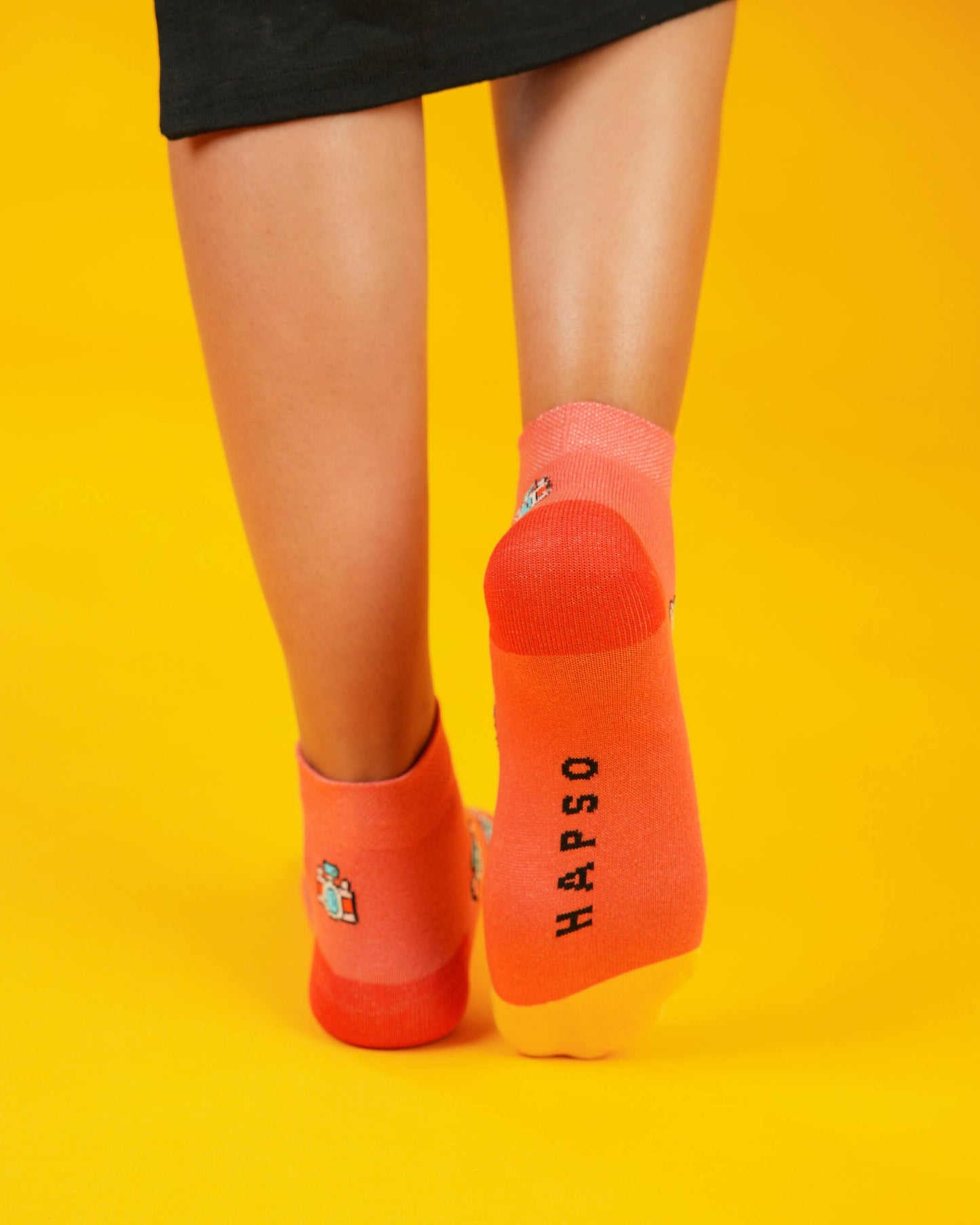 Shutterbug Orange Socks