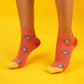 Shutterbug Orange Socks