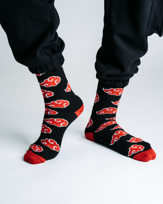 Akatsuki Naruto Inspired Socks